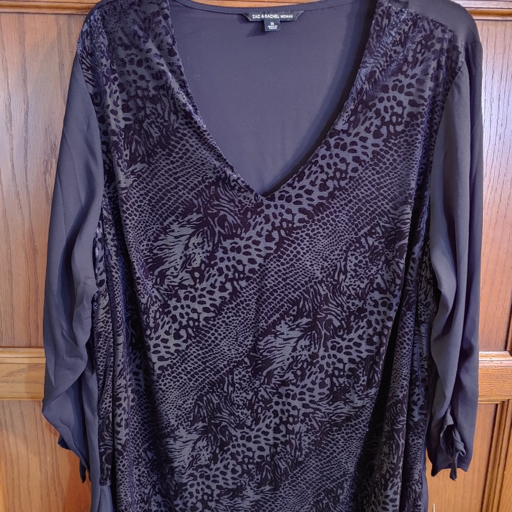 Zac & Rachel black silky top